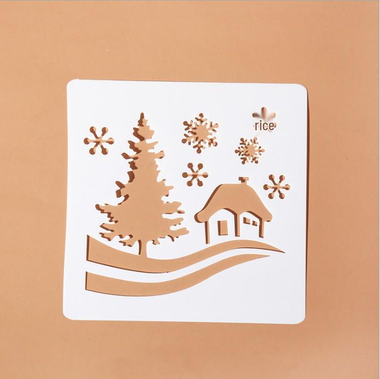 Christmas Lace Ruler Template for DIY Journal, Photo Album, and Painting