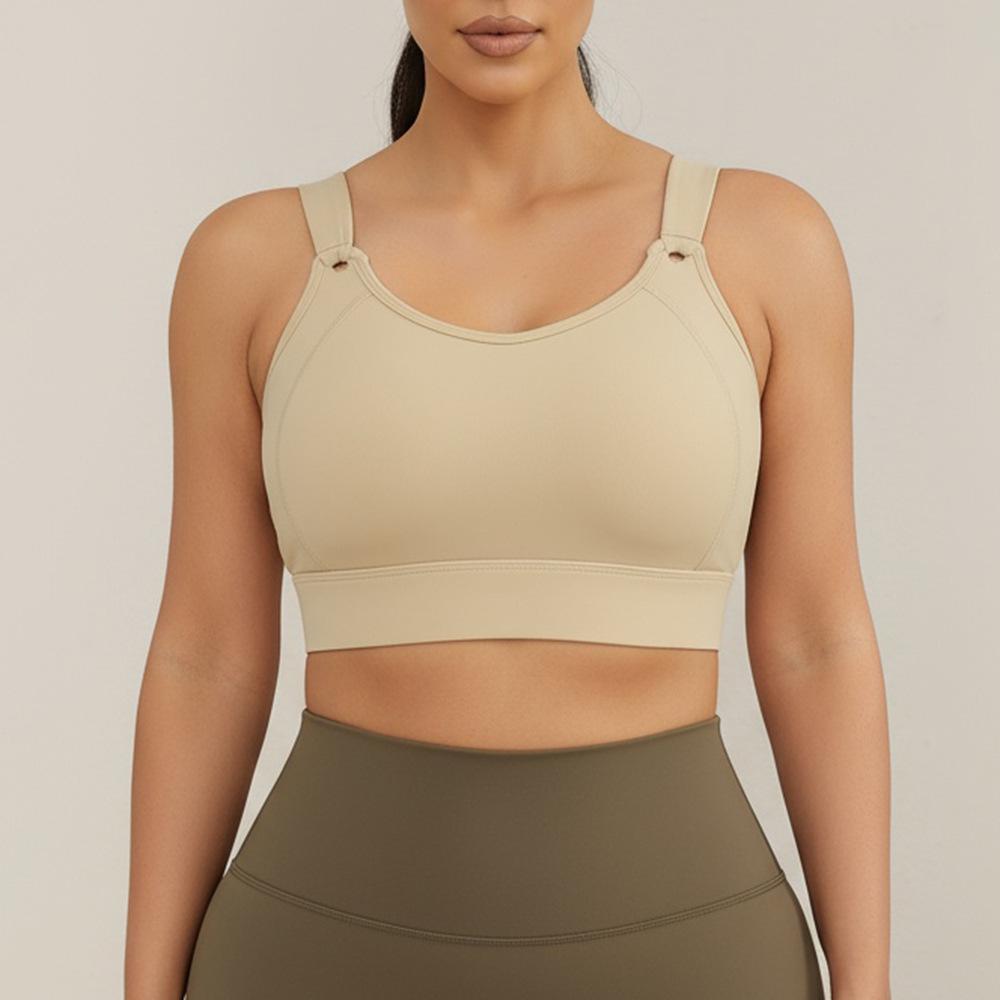 

Спортивный бюстгальтер с высокой степенью поддержки и защитой от провисания для женщин – Ударопрочный, Большого размера, Красивая спинка, Цельный дизайн чашек. 2XL