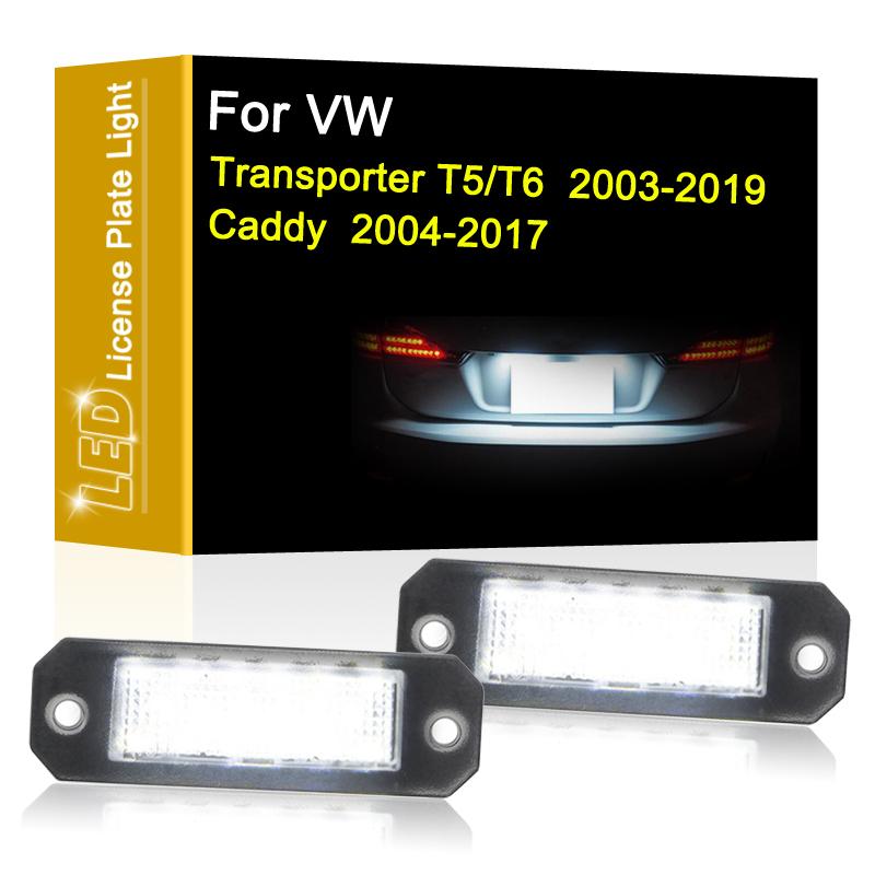 12V LED Lampa Tablicy Rejestracyjnej Do VW Transporter T5/T6 2003-2019 Caddy 2004-2017 Biały Zespół Lampy Tablicy Rejestracyjnej