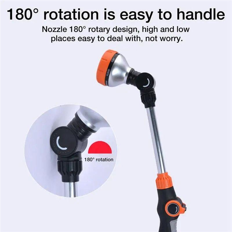 J1UL1N Hose Sprayer, Nozzle High Pressure Water Nozzle Sprayer With Adjustable Modes For Garden Watering Car Washing Pet Shower