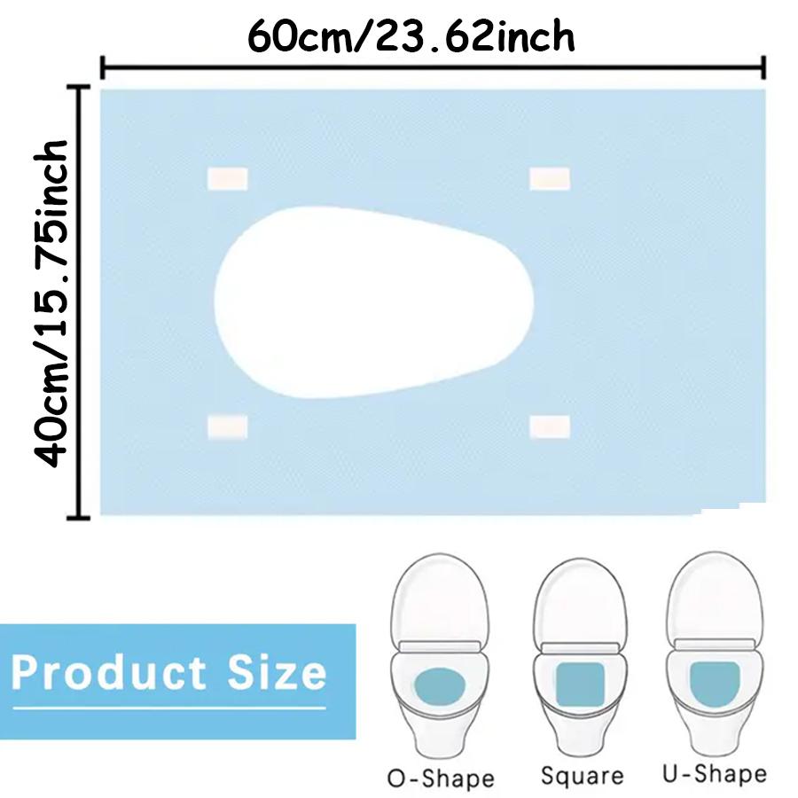 10pcs Disposable Paper Toilet Seat Cushion Outdoor Travel Public Restroom Safety Hygiene Seat Cushion Lightweight Easy to Carry