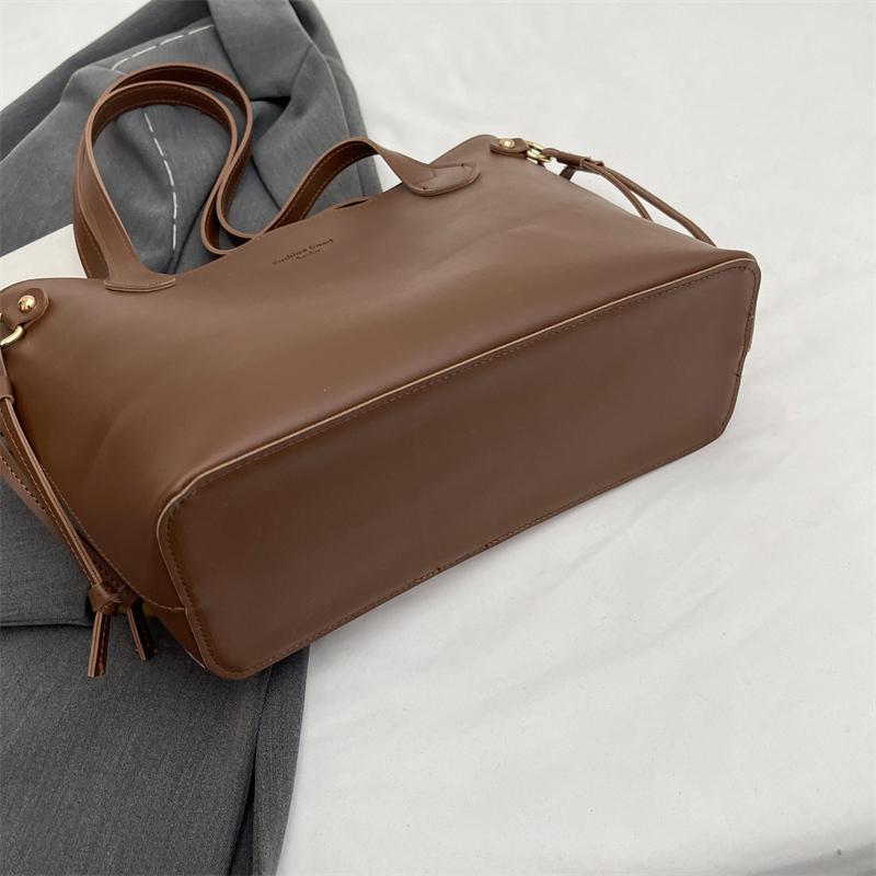 Velkokapacitní taška Dámská taška přes rameno Kožená taška Bucket Bag