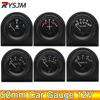 AD 52mm Oil Pressure Gauge with Oil Press Sensor 1/8NPT 100 PSI 12V Car Water Temp Oil Temperature Gauge Fuel Level Gauge Volt