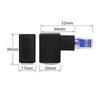 Rj45 Fast Ethernet Male To Female Right Elbow Adapter Cat5/6 Ethernet Lan Extension Adapter For Hub