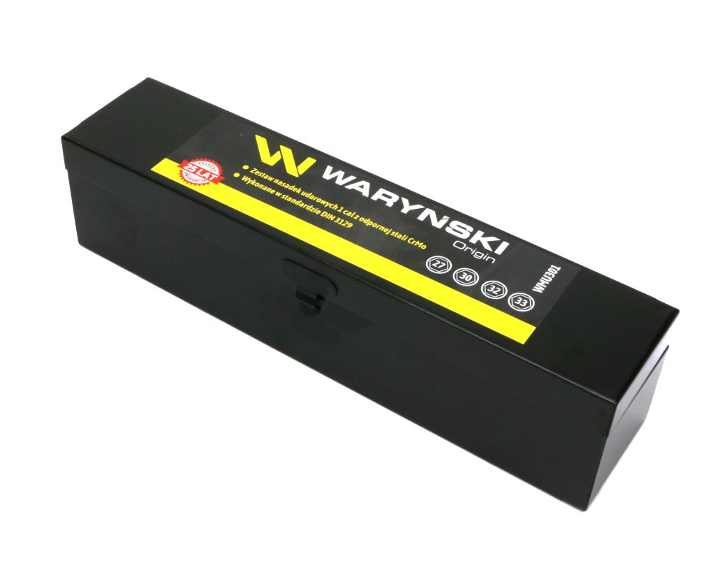 Zestaw Nasadek Udarowych 1" 4 Cz. 27. 30. 32. 33 Mm Ze Stali Crmo Din 3129 Waryński
