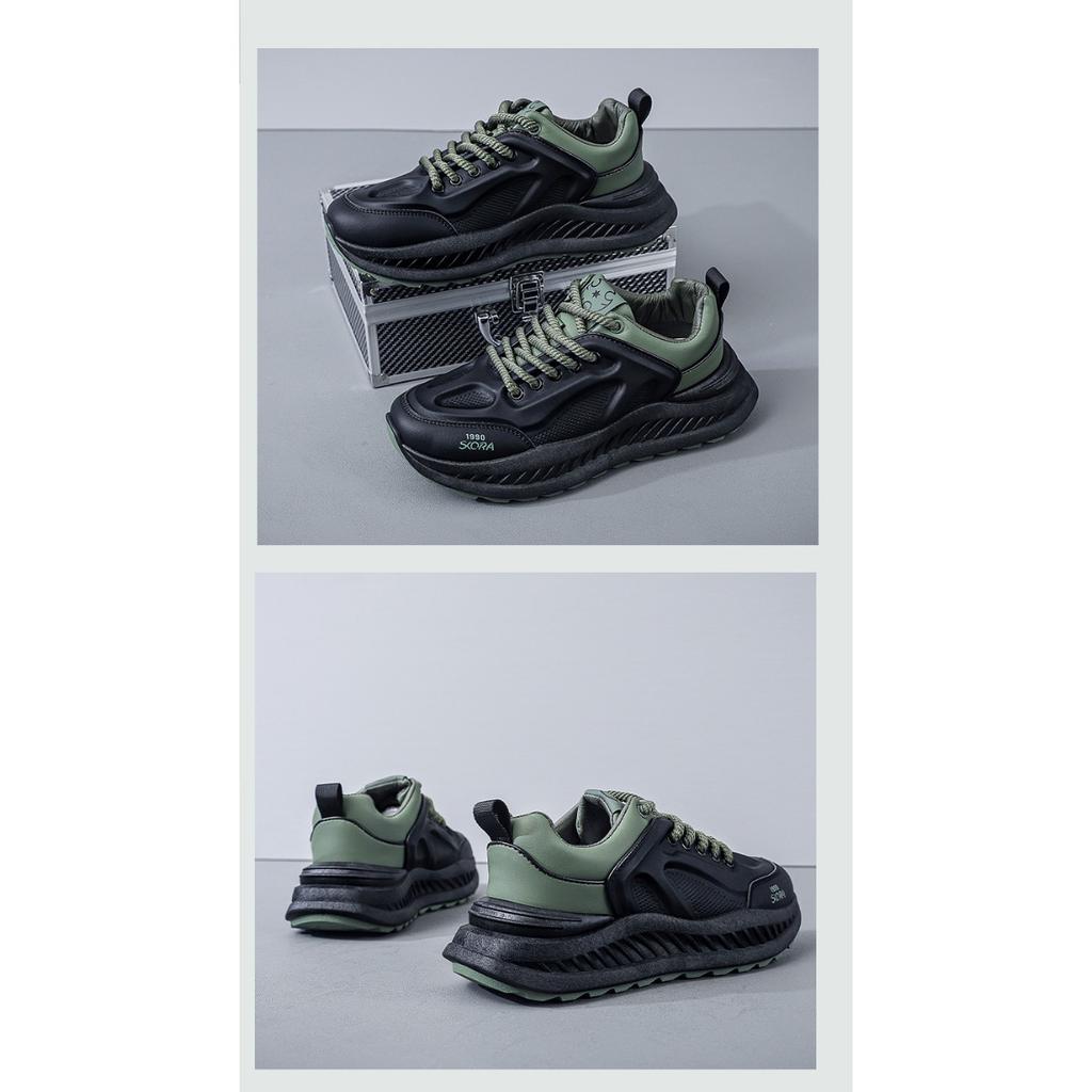 Casual Shoes Men's Shoes Korean Fashion Pops Shoes Men Tide Shoes Thick Bottom Running Sports Shoes