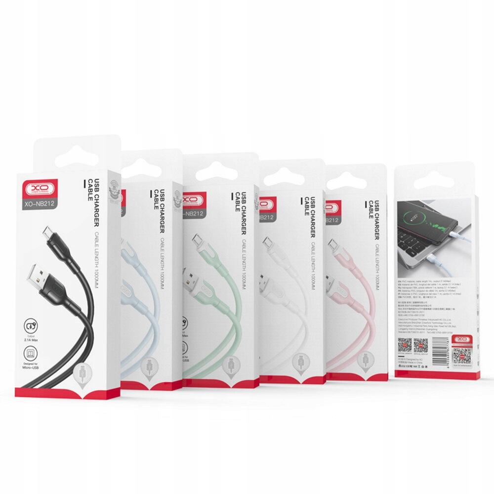 XO CABLE NB212 USB - microUSB 1.0 M 2.1A White