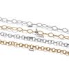 1Meter/Pack Two Sizes 304 Stainless Steel Oval Shape Handmade Chains for DIY Necklace Bracelets Jewelry Making Accessories