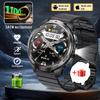 New 1100mAh Large Battery Smart Watch Men Compass LED Flashlight 3ATM Waterproof Bluetooth Call Heart Rate Sports Smartwatch