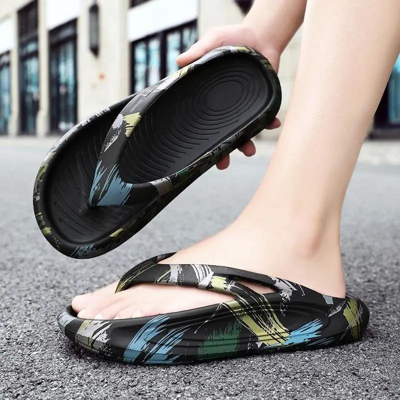Fashion Shiatsu Men's Shoe Platform Flip Flops High Quality Fashion Slides Eva Clappers 2025 Trend Summer Sale Adult Casual Male Slipper