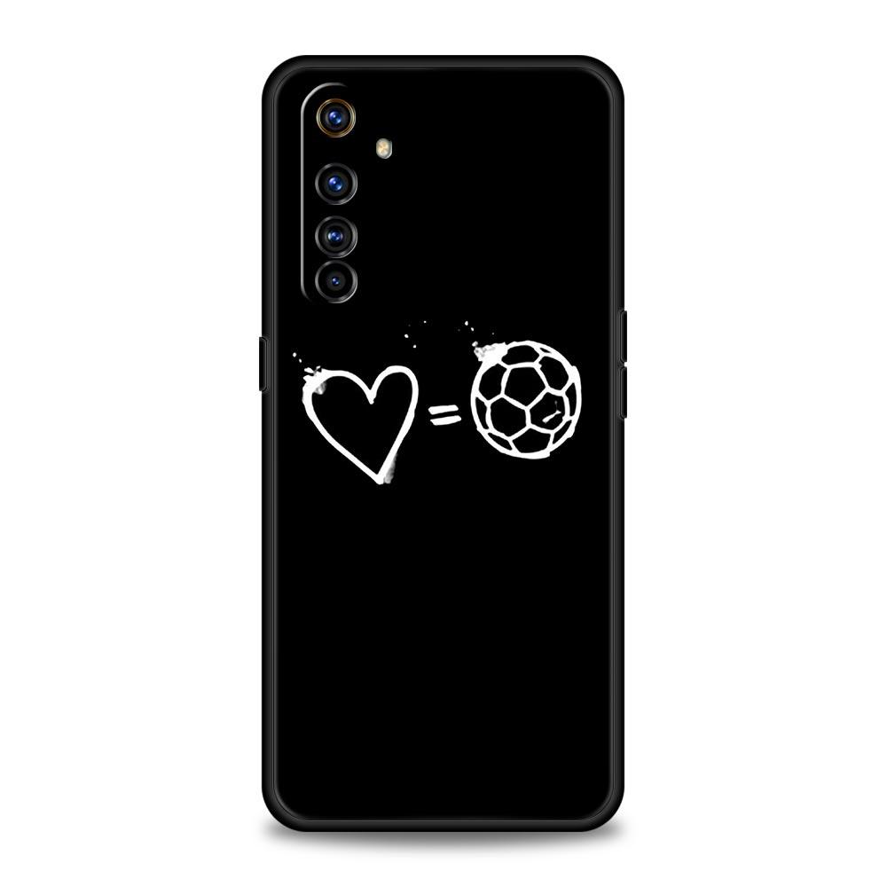For Realme GT Neo 2 3 3T 5 Phone Case 12 11 5G 10 9 8 5G 7 6 GT5 GT3 GT2 Pro C21 C11 C25 C35 Cover Football Passion Soccer Ball