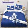 Everton Football Club Pattern Bedding Quilt Set  Home Decoration  Gift (1 * duvet cover + 2 * pillowcase  without core)
