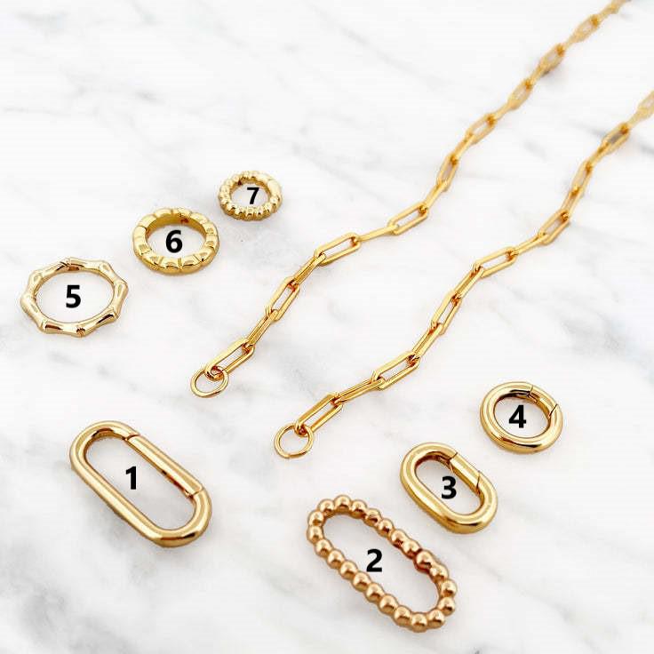 Gold-Plated Heart Pendant Necklace & Circle Bracelet Set