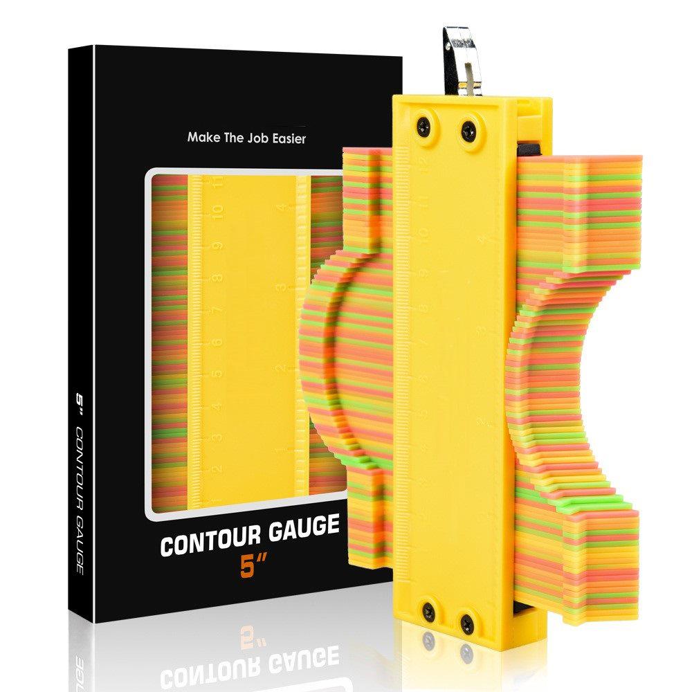 Contour Shape Measuring Wheel with Lock: Precision Woodworking Profile and Arc Gauge