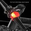   Silicone   FrontCelsiusRear LED Warning Light Waterproof Bike Flash Lamp Black