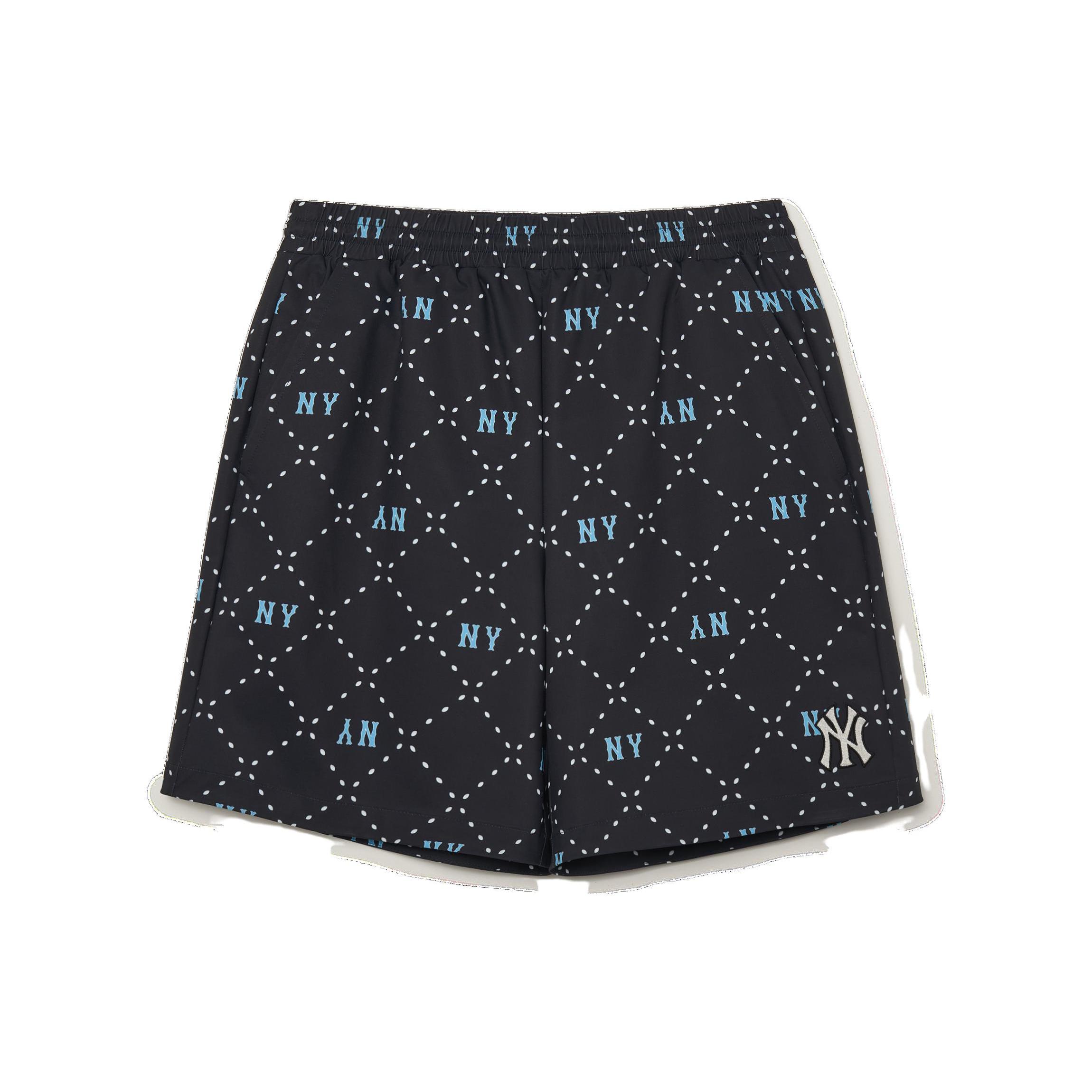 MLB New York Yankees Casual Shorts Men s Black Moderate 3ASMM0633-50BKS XS