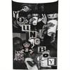1pc YoungBoy Never Broke Again Collage Print Tapestry 2D Polyester Wall Hanging Hip Hop Rapper Decor Tapestry Gift for Rap Fa