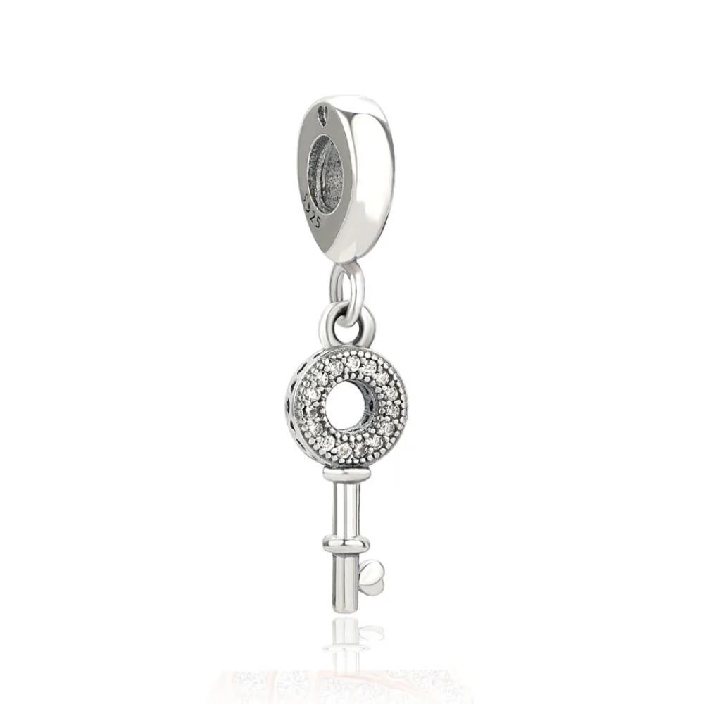 New 925 Silver Motorcycle Audio Tape Charm Beaded Chain Bracelet DIY Jewelry Trinket Pendant Gift
