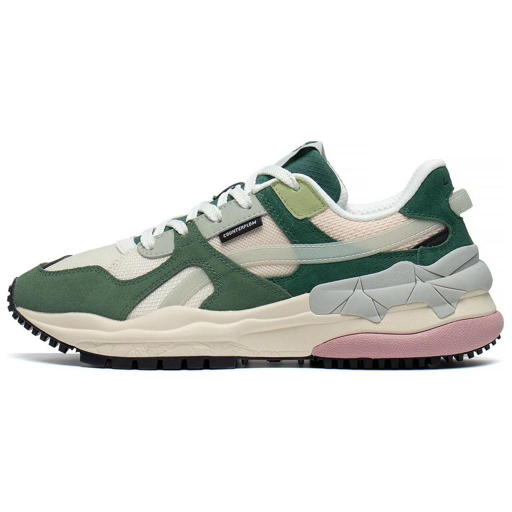 LINING ChengFeng Sport Sneakers 'Beige Green Pink' Women's AGCT172-4