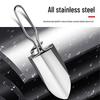 Folding Stainless Steel Garden Shovel for Worms, Mud, and Sand