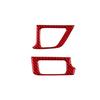 Red Carbon Fiber Interior Defogger Vent Cover Trim For Toyota Tacoma 2016-