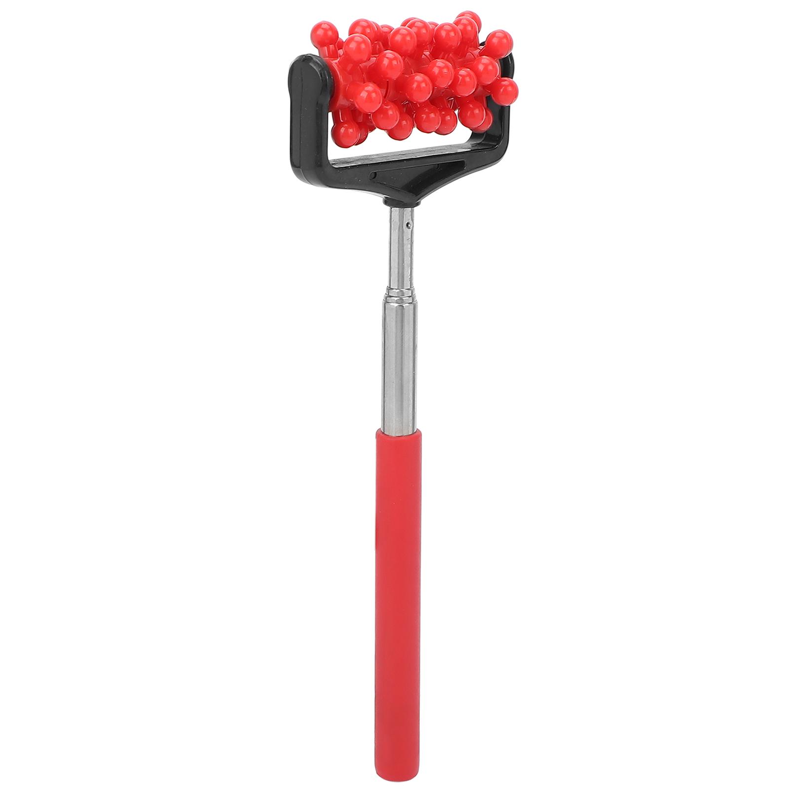 

Телескопический массажер для мышц спины, регулируемый ролик для спины, головы, рук, чесалки для расслабления мышц, красный красный