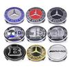 For Mercedes Benz 4 Pieces/Set 75mm For Mercedes Benz AMG W203 W206 W220 W205 W211 W212 Car Wheel Center Hub Caps Benz Emblem Ti
