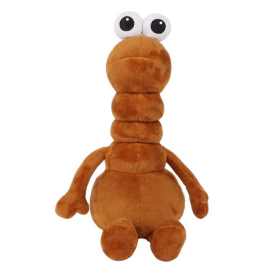 Worm Plush Toy Soft Stuffed Animal Cute Funny Office Desk Decoration Novelty