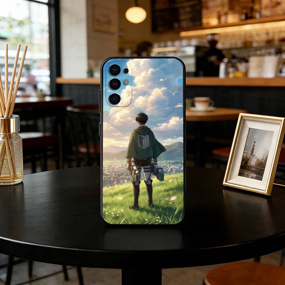 Anime Attack on Titan Phone Case For Samsung S25,S24,S21,S22,S23,S30,Ultra,S20,Plus,Fe,Lite,Note,10,Black Cover