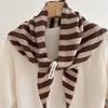 British Korean Triangle Scarf  Niche Wool  Triangular Scarf Women Headscarf Knitted Scarf Multi-functional Warm Knitted Scarf