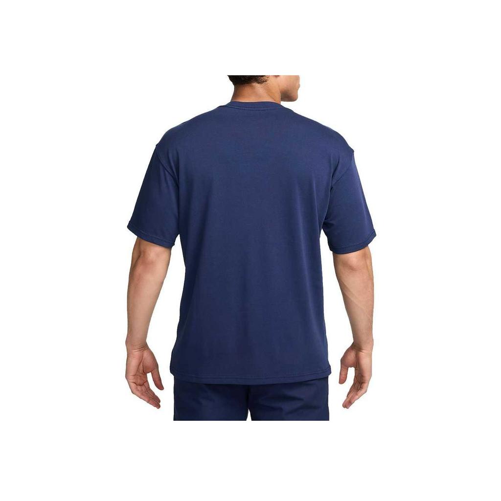 Nike Letter Logo Embroidered Cool Design Loose Versatile Pullover Short Sleeve T-Shirt Men T-Shirts Blue HF0825-410
