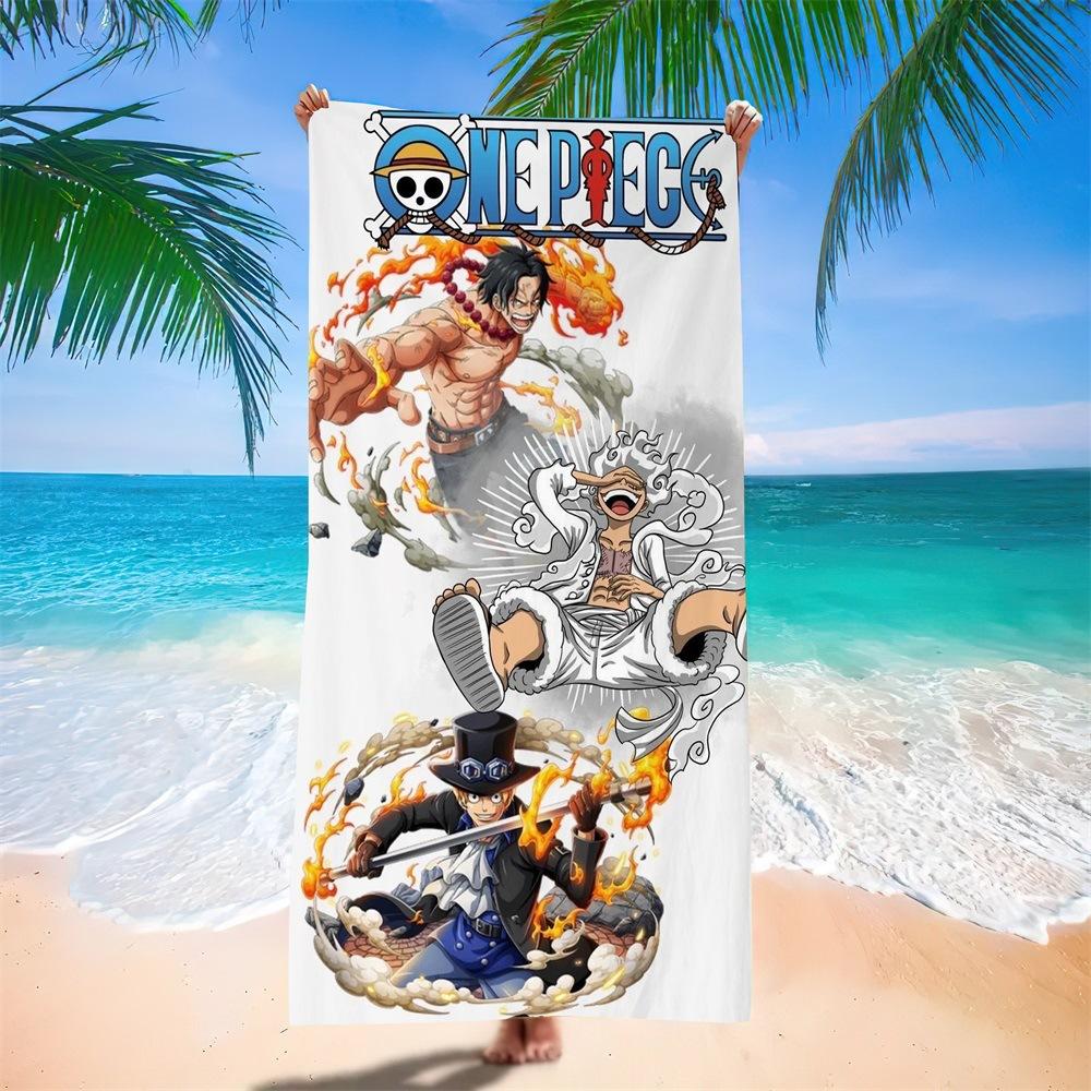 New Anime Character Printed Microfiber Beach Towel Quick Dry Water Absorbent Bath Towel 140x70