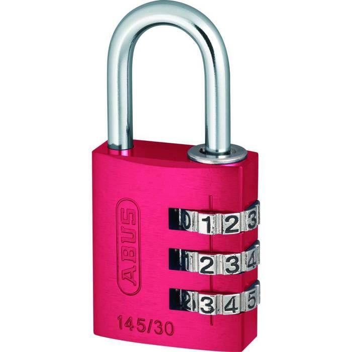 Cadenas - ABUS - A Chiffre 30mm - Rouge - 145/30 - 3 Molet.Vrac