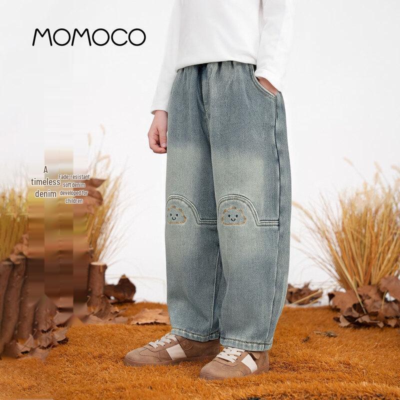 MOMOCO Boys  2025 Winter Trendy Casual Denim Jeans 120