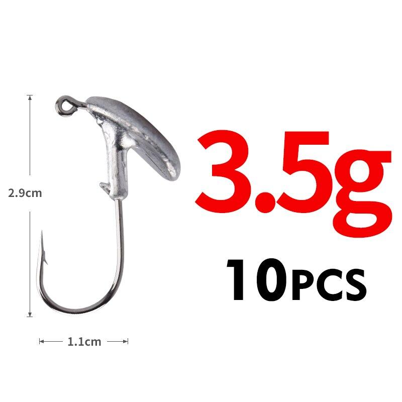

MEREDITH, 10 шт., джиг-головка с прорезями для крови, тумблерная головка, рыболовный крючок 3,5 г, 5 г, 7 г, 10 г, 14 г для мягких приманок из углеродистой стали Weight 3.5g-10pcs