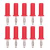 10Pcs Lanterns Banana Plug Brass ABS Soldered Speaker Connector for Electronic Instruments 4mm