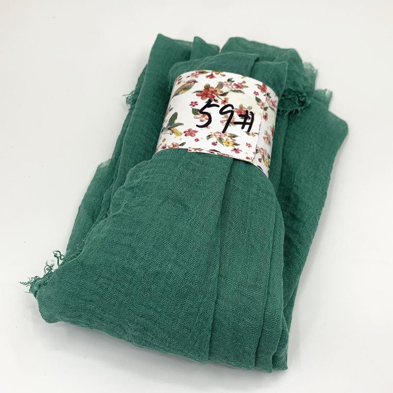 Women Cotton Scarf New Summer Girls Solid Color Sunscreen Thin Scarves Soft Shawl Foulard Viscose Spring Lady Wrap Shawls