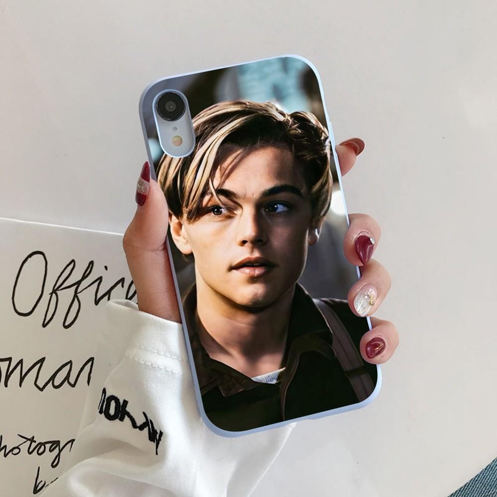 

Leonardo Dicaprio Young Phone Case For IPhone 14 11 12 13 Mini Pro Xs Max 8 7 6 6S Plus X XR Solid Candy Color Case iphone 13