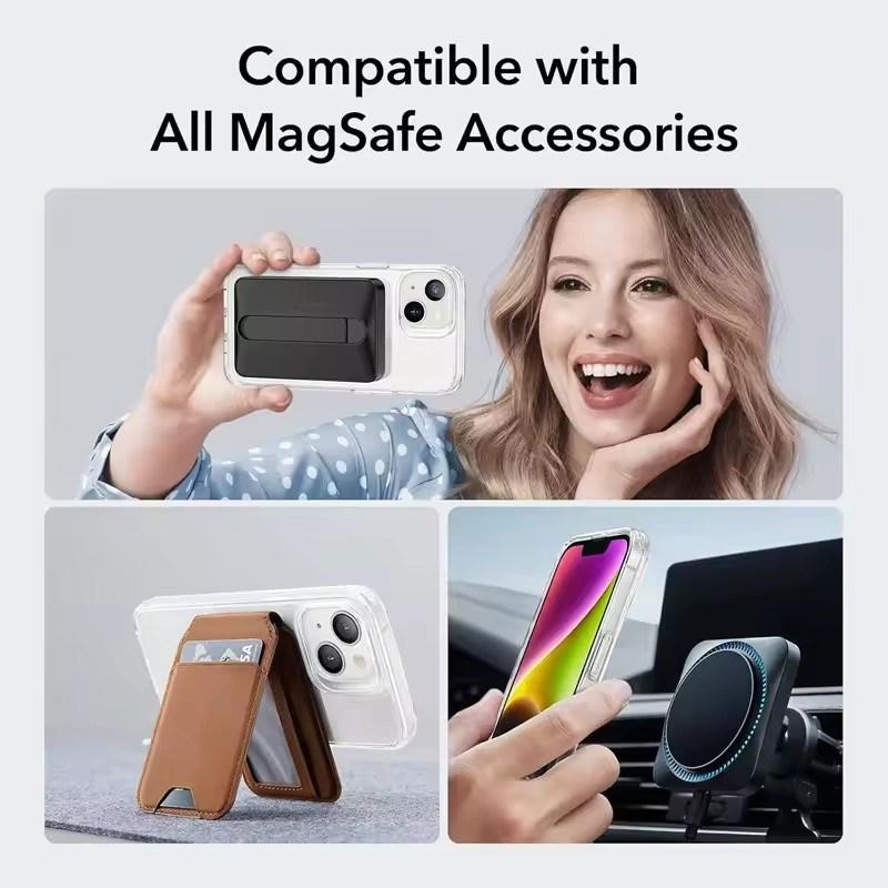 Magnetic Transparent Phone Case for Magsafe for iPhone 17 16 15 14 Plus 13 12 11 Pro Max Mini Wireless Charge Back Cover