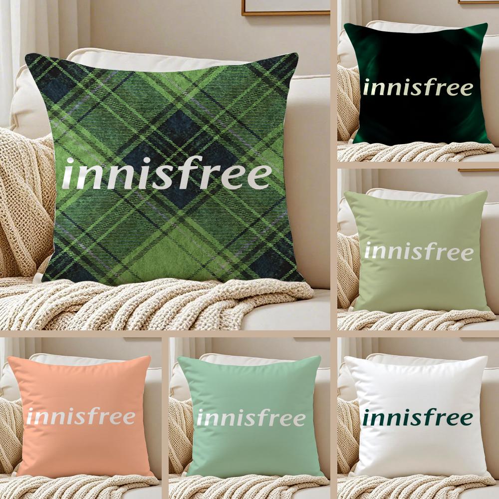 Korean Beauty Brand IInnisfree Cushion Cover Pillowcase Antidustmite Living Room Sofa Decor Cushion Room