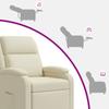 Recliner Cream Artificial Leather