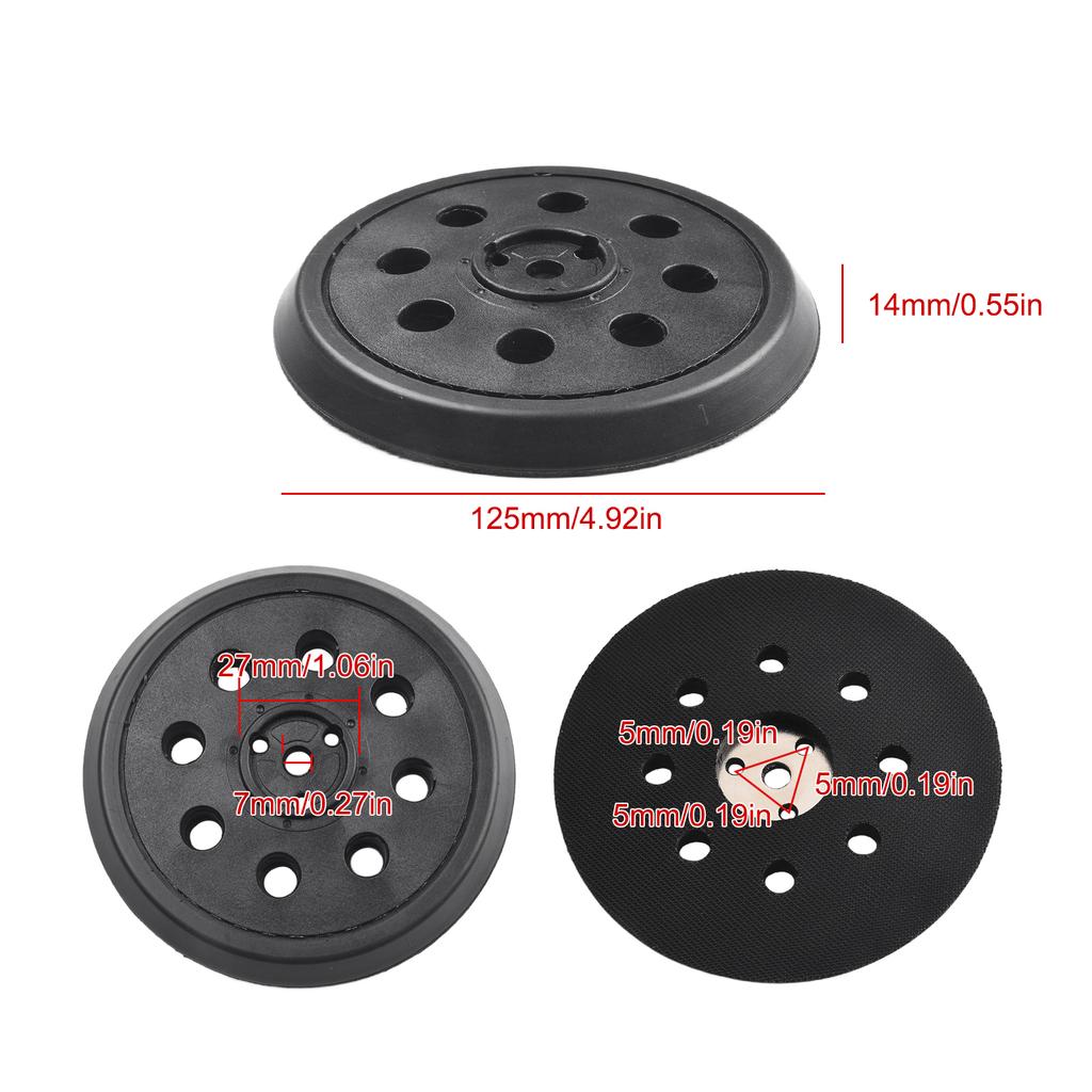 5 Inch Backing Pad Sanding Pad For Bosch RS032 RS031 Models 1295DP 1295DH 1295DVS 3107DVS Grinding Tools