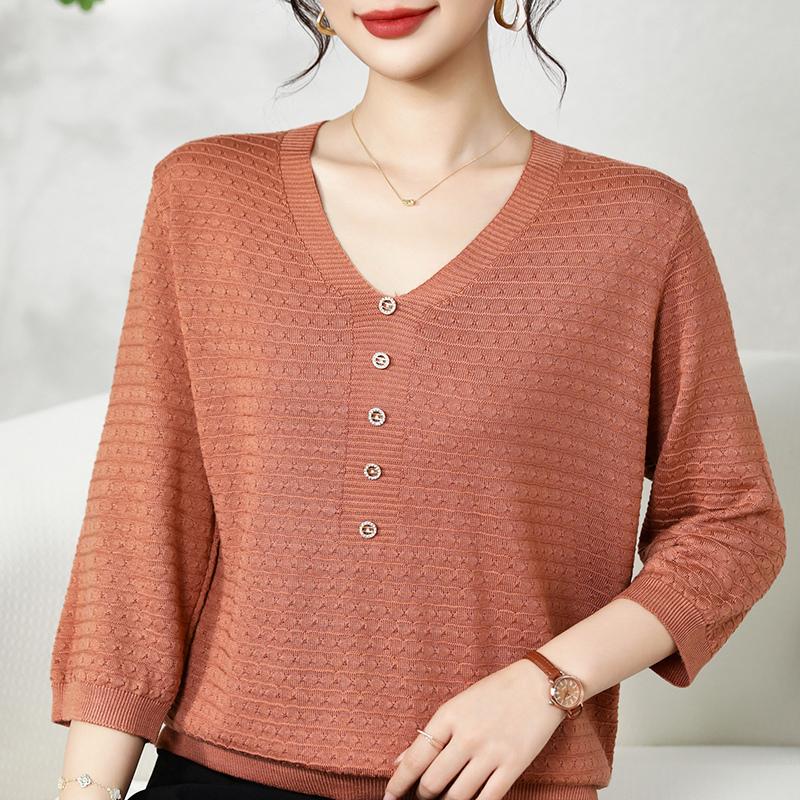 Qinghe Cashmere Women's 30% Cashmere Sweater - Soft & Warm Wool Blend Pullover