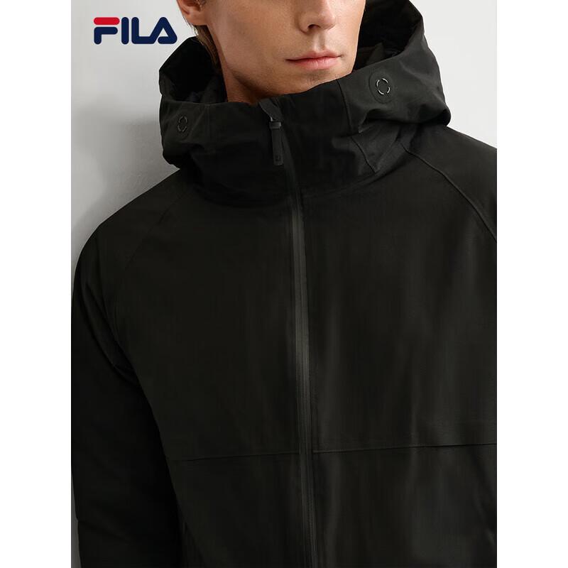 FILA Men's 95% Goose Down Hooded Puffer Jacket