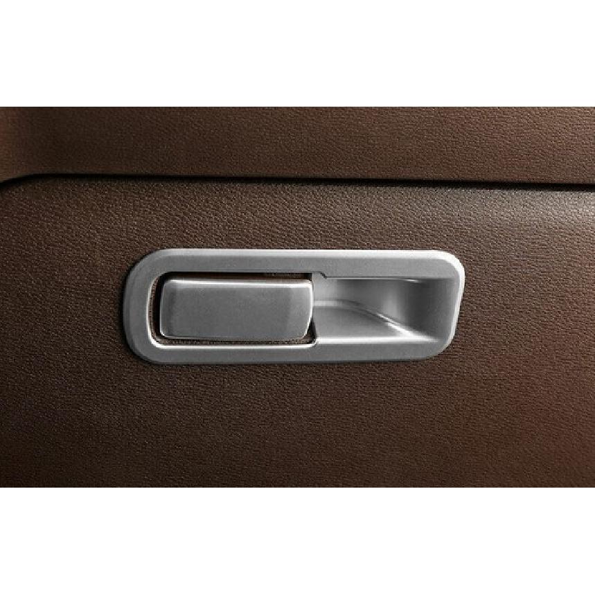 Inner Co-Pilot Storage Box Handle For BMW X1 F48 16- Panel Trim Matte Silver