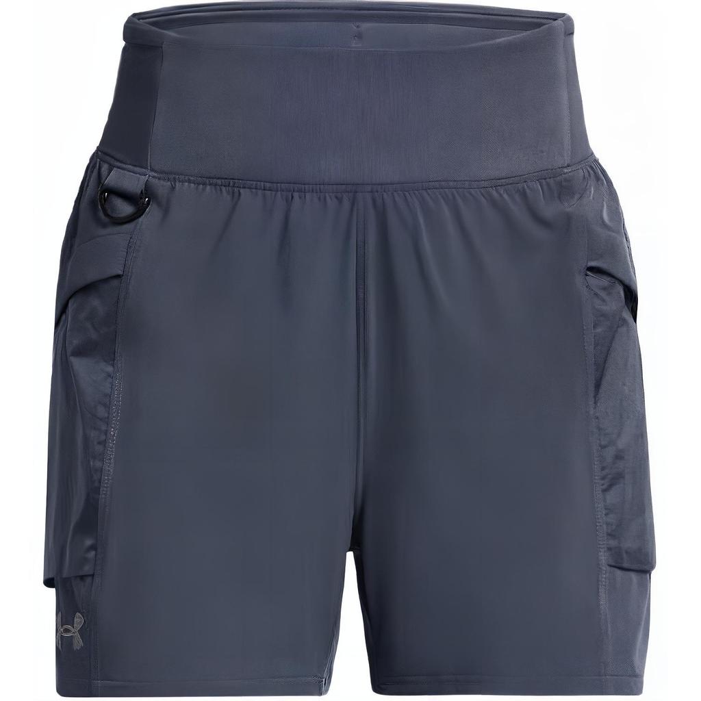 Under Armour Launch Solid Comfortable Sports Casual Shorts Women Shorts Storm-Gray 1383360-044