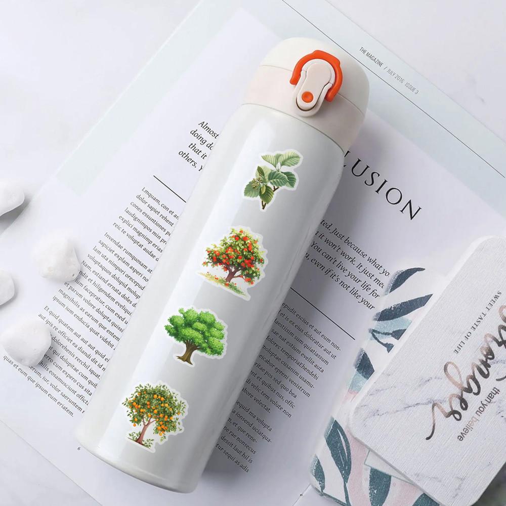 50 Pcs Cute Cartoon Transparent Forest Secret Stickers Natural Forest Plant Landscape Decal Laptop Phone Decoration Sticker