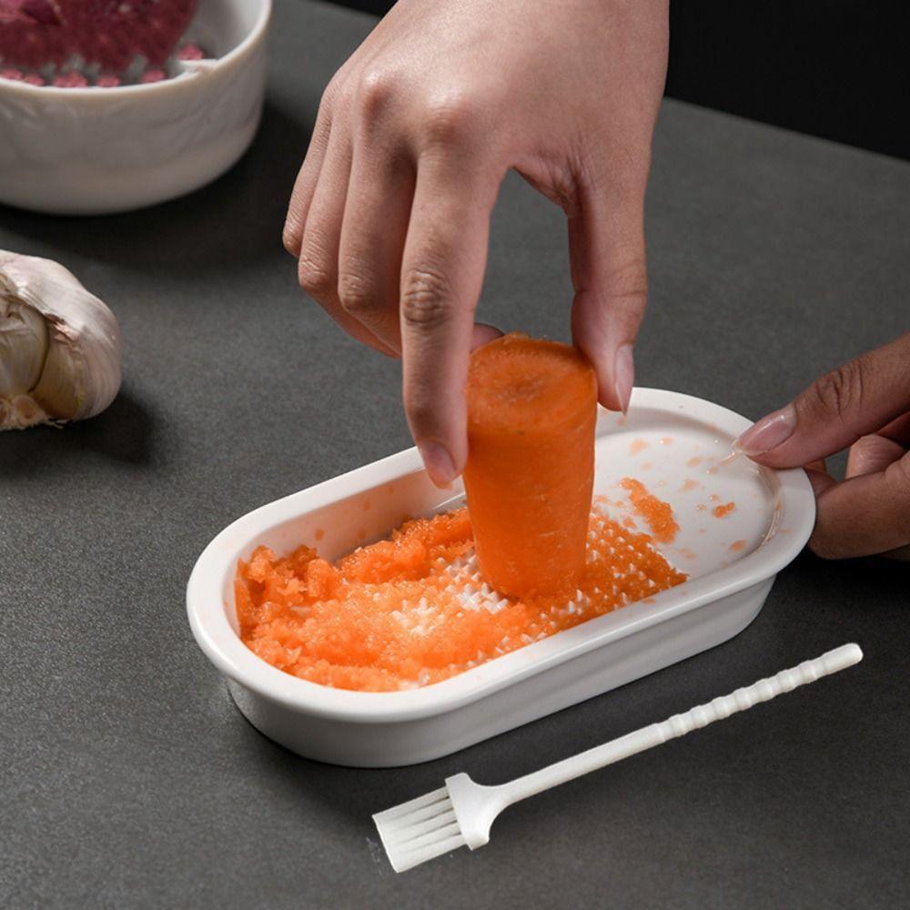 Wear Resistant Ginger Grater Ceramics Kitchen Grater Household Garlic Grinder  Seasoning Grinding