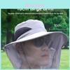 Mens Breathable Wide Brim Fishing Hat With Face Shield For Summer Outdoors