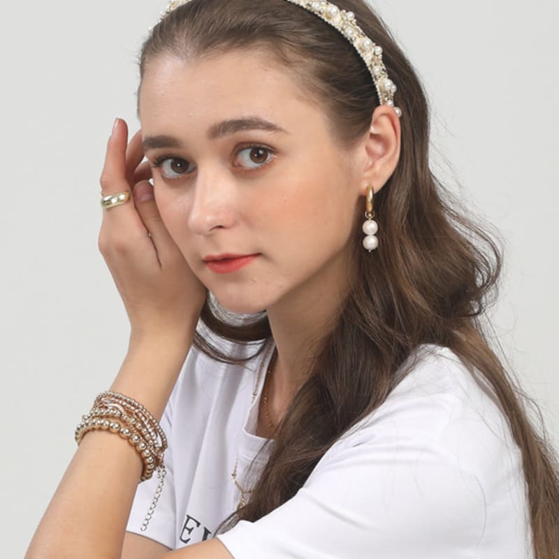 LALA Pearl Hairband - Ivory